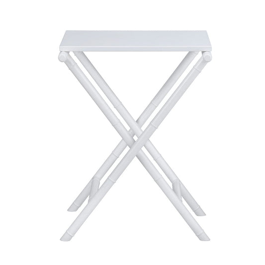 Crestview Collection - Sandy Shores Rectangle White Solid Wood Accent End Table - CVFDR1004 view 2