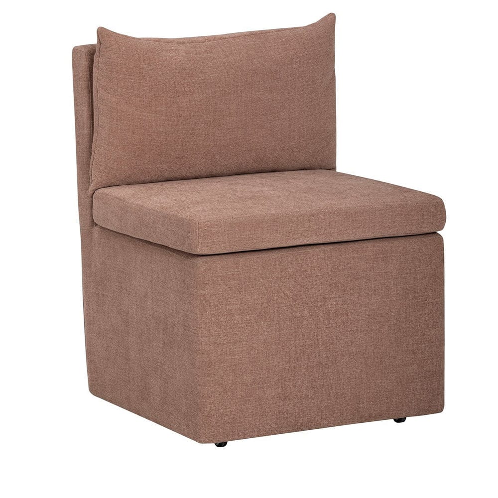 Crestview Collection - Set of 2 Red Upholstered Solid Wood Dining Chair with Casters - CVFVRD228 view 3