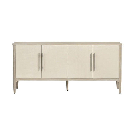 Crestview Collection - Sterling 74 in. Beige Solid Wood 4 Door Media Credenza / Sideboard - CVFDR1158 view 2