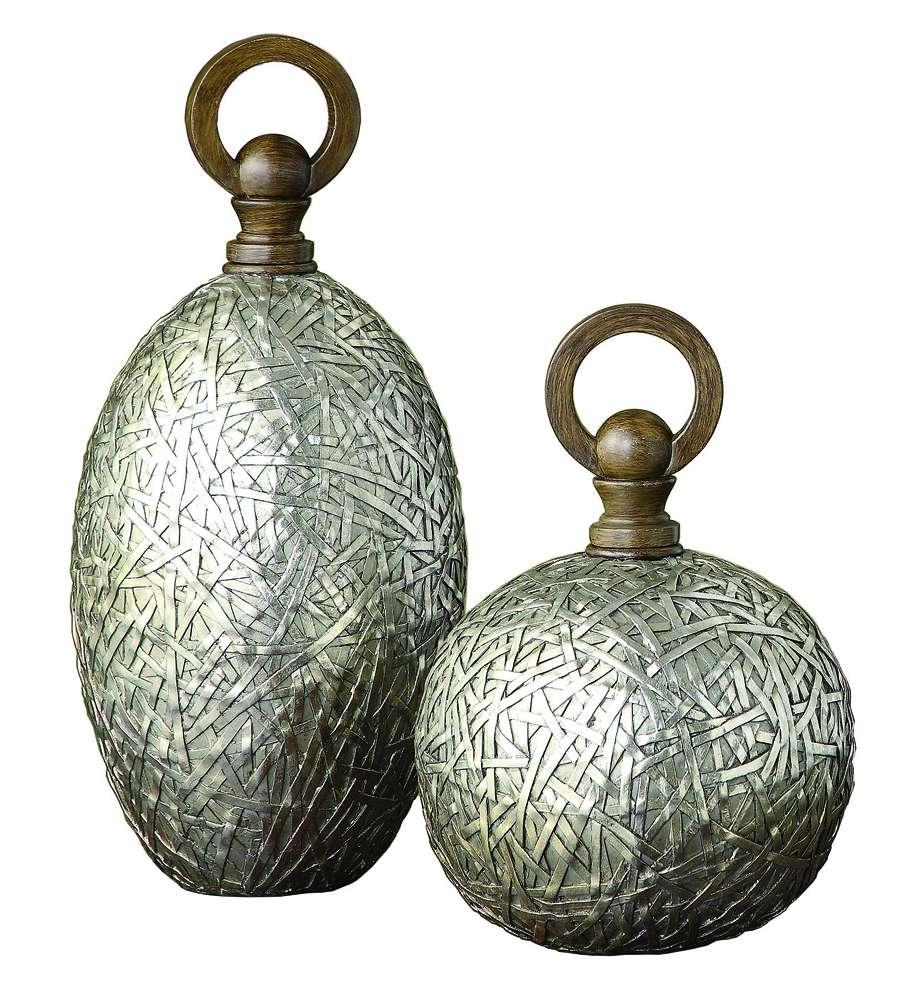 Crestview Collection - Tinsdale Vases in Antique Silver Finish - CVDDP888 veiw 1