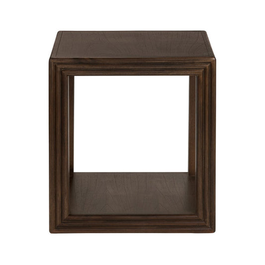 Crestview Collection - Vista Square Brown Solid Wood Accent End Table - CVFDR1314 view 2