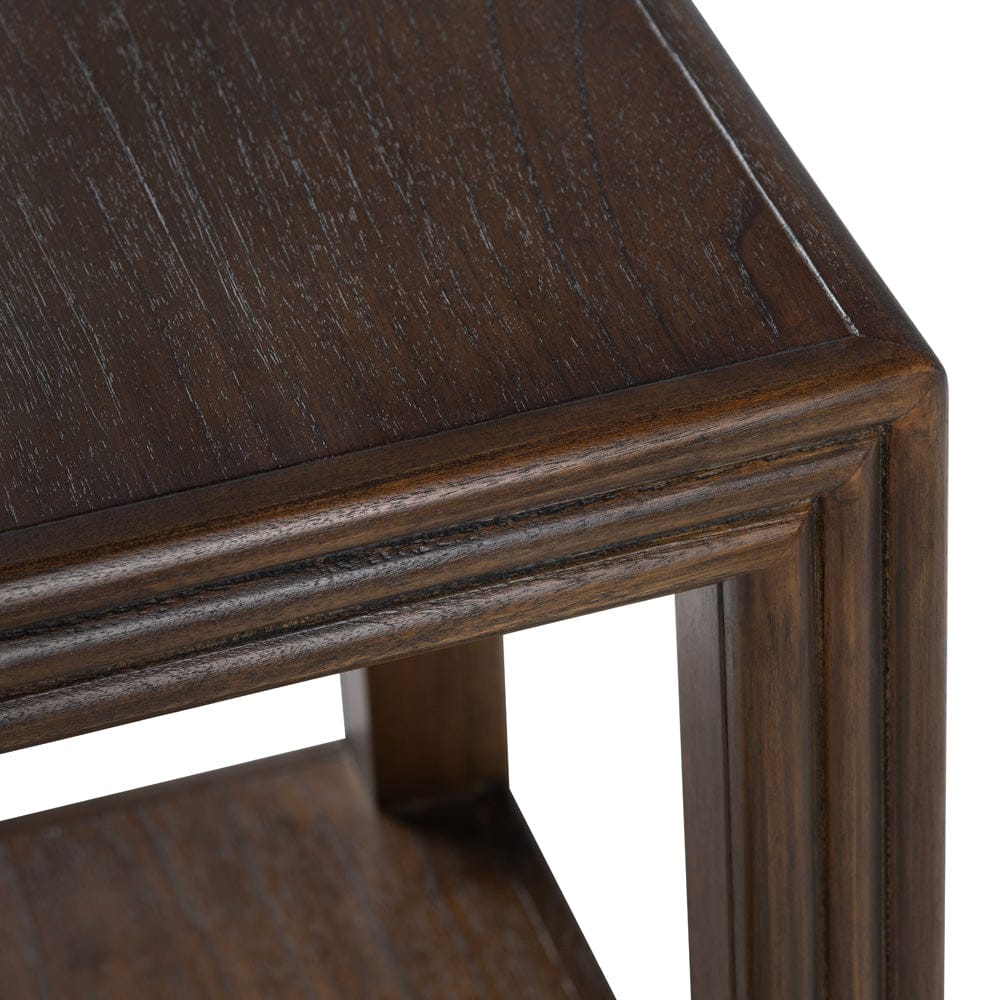 Crestview Collection - Vista Square Brown Solid Wood Accent End Table - CVFDR1314 view 3