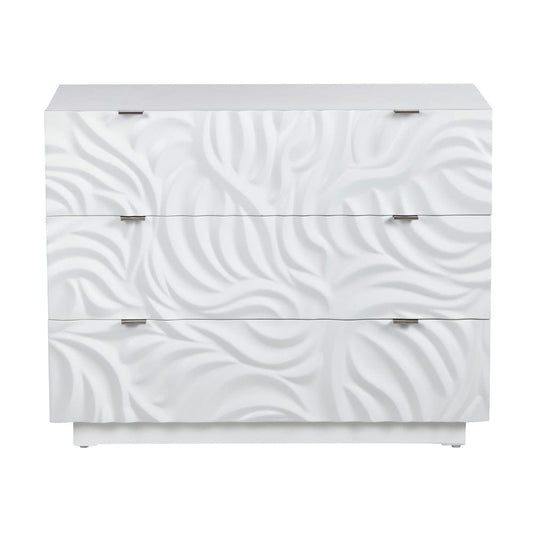 Crestview Collection - White 3 Drawer Accent Chest - CVFVR8509 view 2