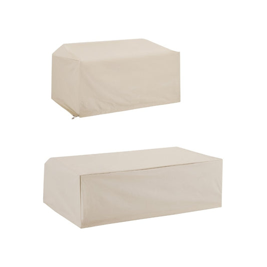 Crosley Furniture - 2 Piece Furniture Cover Set Tan - Loveseat, Coffee Table - MO75001-TA veiw 2