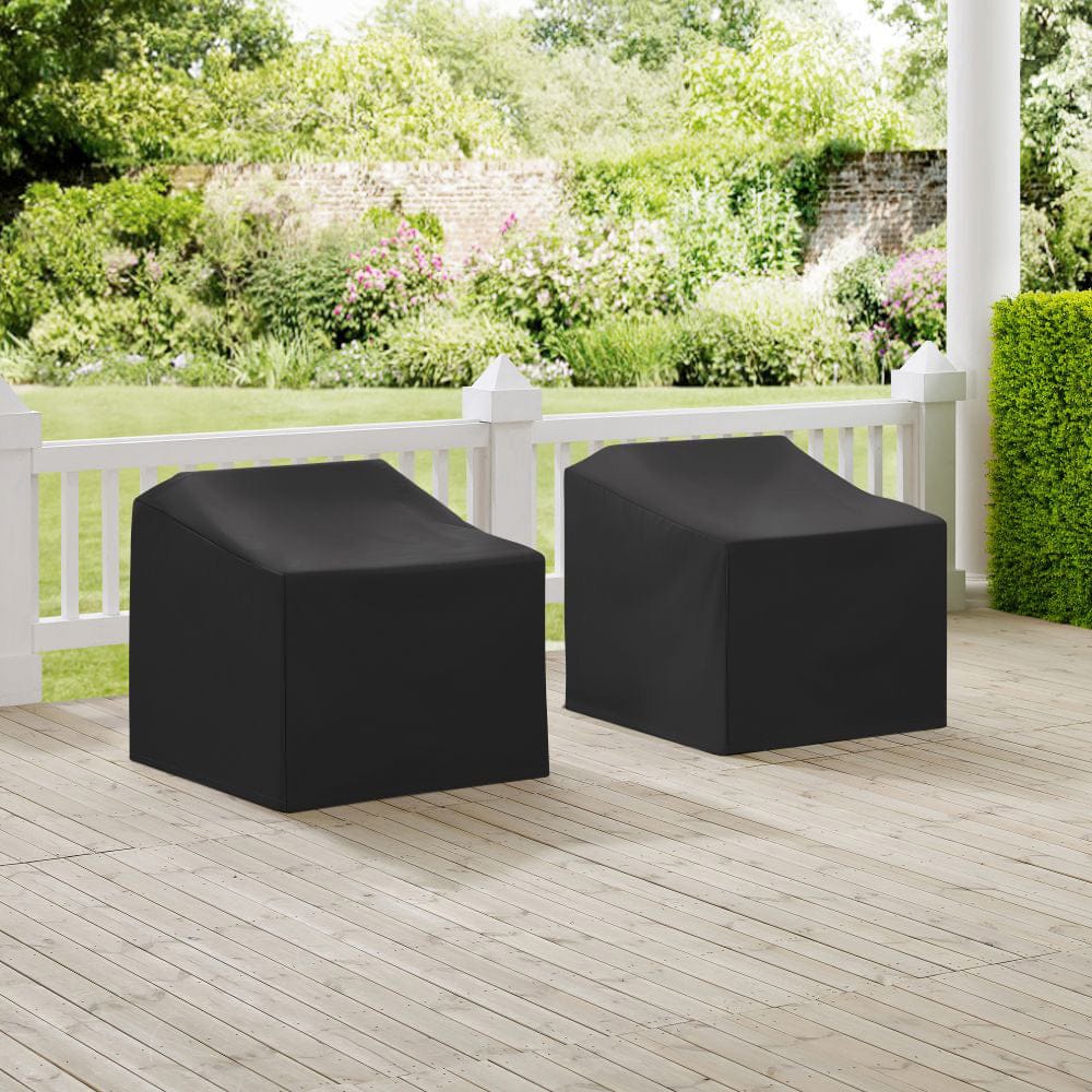 Crosley Furniture - 2Pc Outdoor Chair Furniture Cover Set - 2 Chairs - MO75002-BK view 6