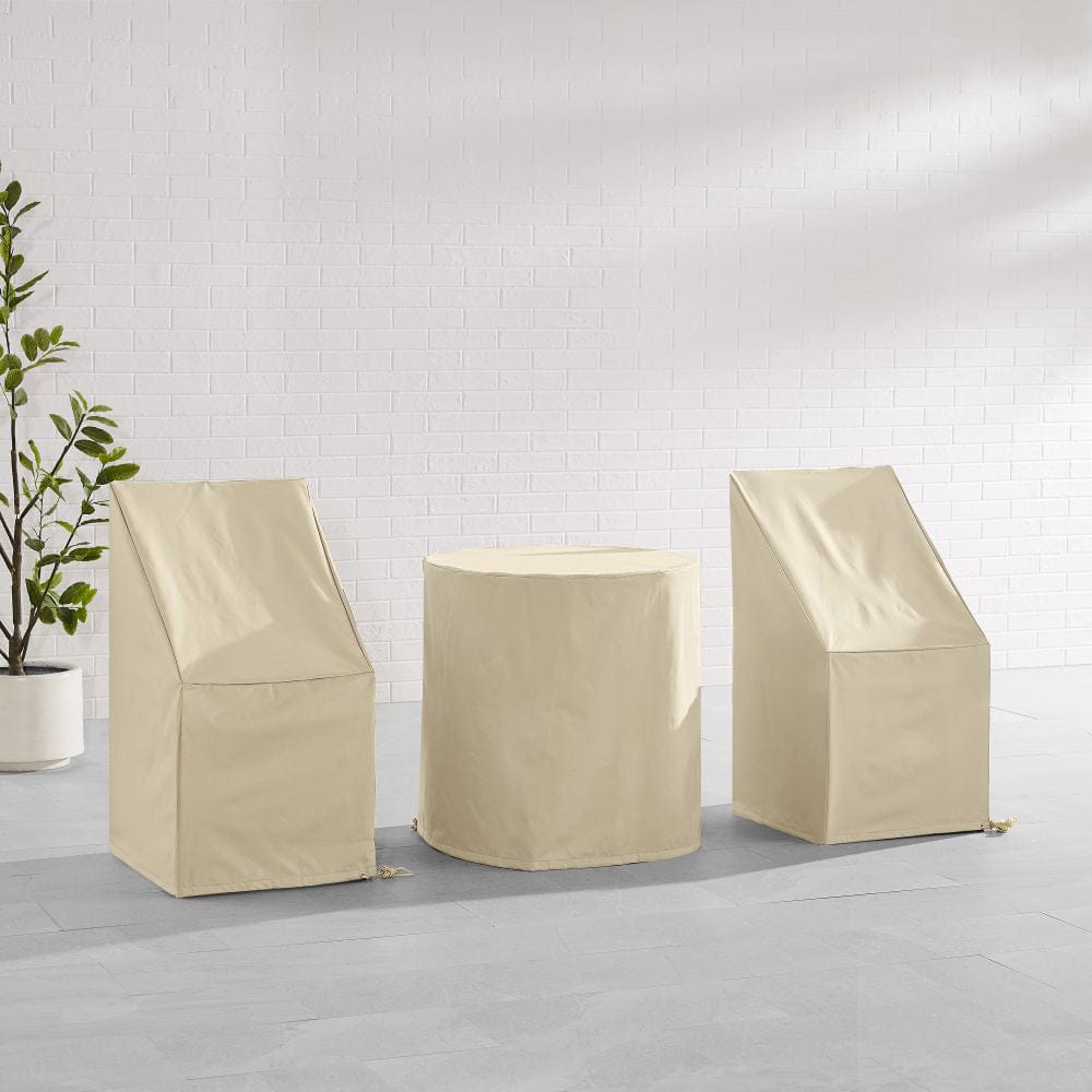 Crosley Furniture - 3Pc Outdoor Bistro Furniture Cover Set - 2 Dining Side Chairs & 1 Bistro Table - MO75018-TA view 6