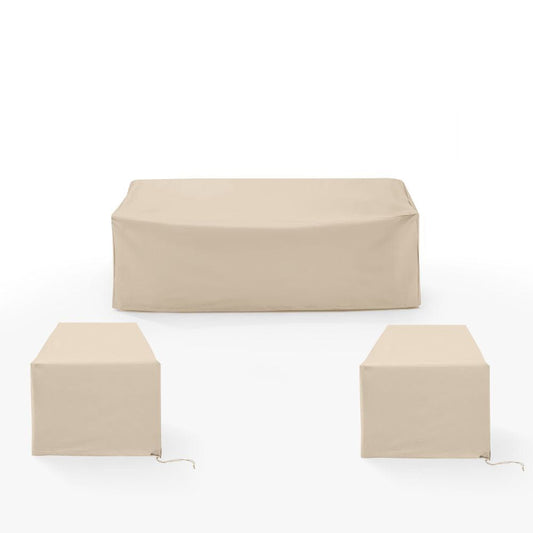 Crosley Furniture - 3Pc Outdoor Furniture Cover Set - 2 Chairs & 1 Sofa - MO75041-TA view 2