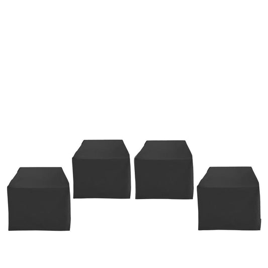 Crosley Furniture - 4Pc Outdoor Chair Furniture Cover Set - 4 Chairs - MO75024-BK view 2
