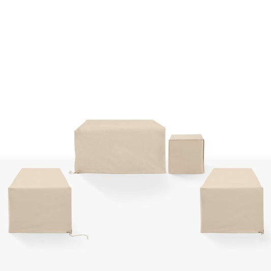 Crosley Furniture - 4Pc Outdoor Furniture Cover Set - 2 Chairs, 1 Loveseat, & 1 Side Table - MO75032-TA view 2