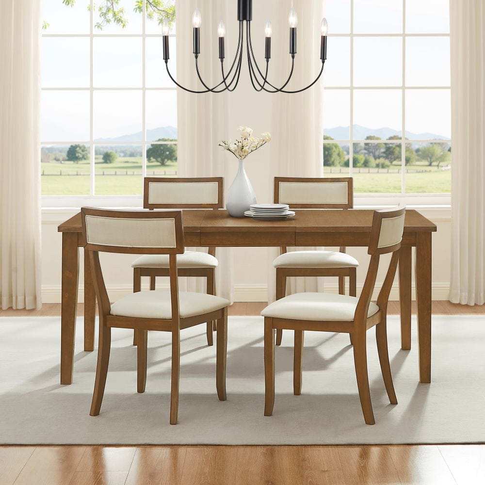Crosley Furniture - Alessia 5-Piece Dining Table Set For 4 - Table & 4 Chairs - KF20057BR-CR view 7