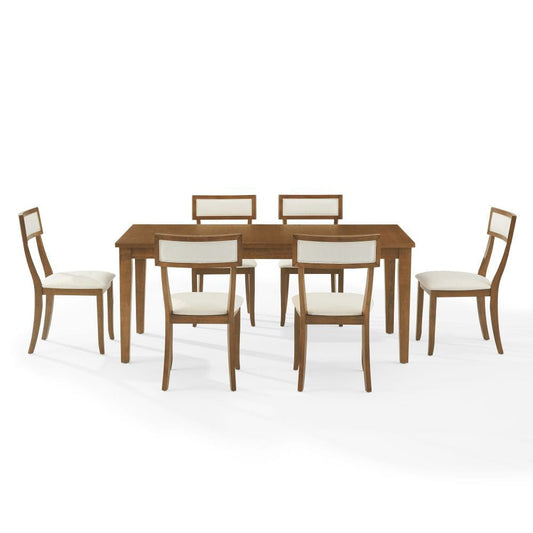Crosley Furniture - Alessia 7-Piece Dining Table Set For 6 - Table & 6 Chairs - KF20058BR-CR view 2