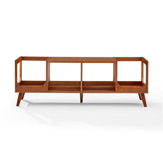 Crosley Furniture - Asheville Low Record Player Stand With Vinyl Storage - CF1149-WA view 2