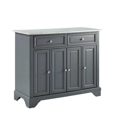 Crosley Furniture - Avery Kitchen Island Gray - KF30043BGY veiw 2