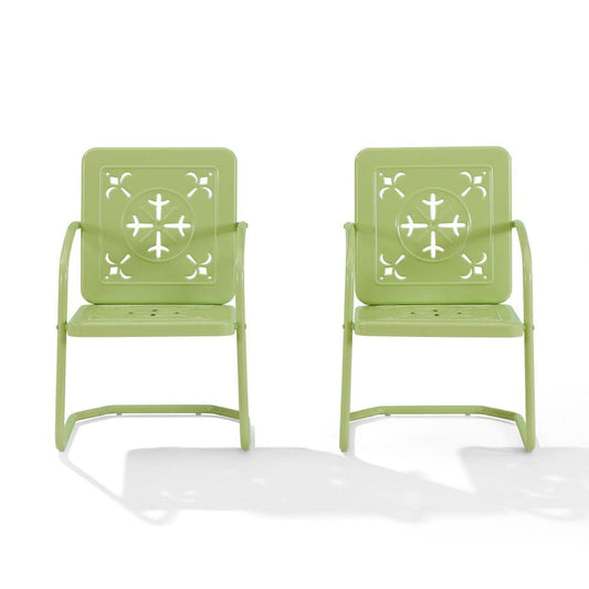 Crosley Furniture - Azalea 2-Piece Retro Outdoor Chair Set - 2 Chairs - CO1033-KL view 2