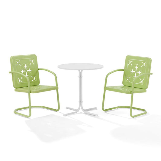 Crosley Furniture - Azalea 3-Piece Retro Outdoor Bistro Set - Bistro Table & 2 Chairs - KO10023KL view 2