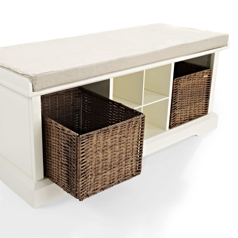 Crosley Furniture - Brennan Storage Bench - CF6003-WH veiw 5