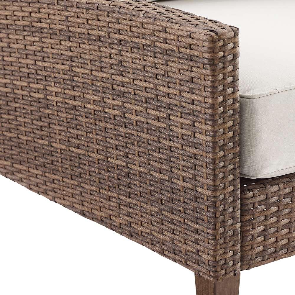 Crosley Furniture - Capella 2Pc Outdoor Wicker Chair Set Creme/Brown - 2 Armchairs - CO7168-BR_CLOSEOUT veiw 6