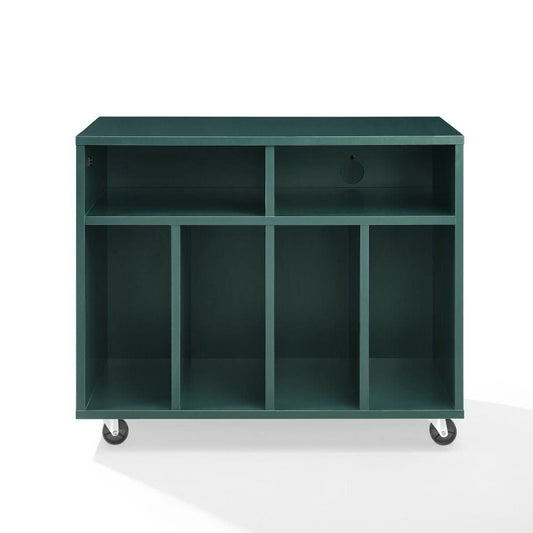 Crosley Furniture - Carlo Rolling Record Player Stand With Vinyl Storage - CF1134-DT view 2