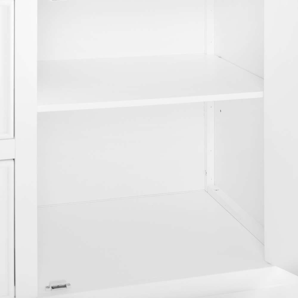Crosley Furniture - Cutler Faux Marble Top Kitchen Island White/White Marble - KF30094WM-WH veiw 11