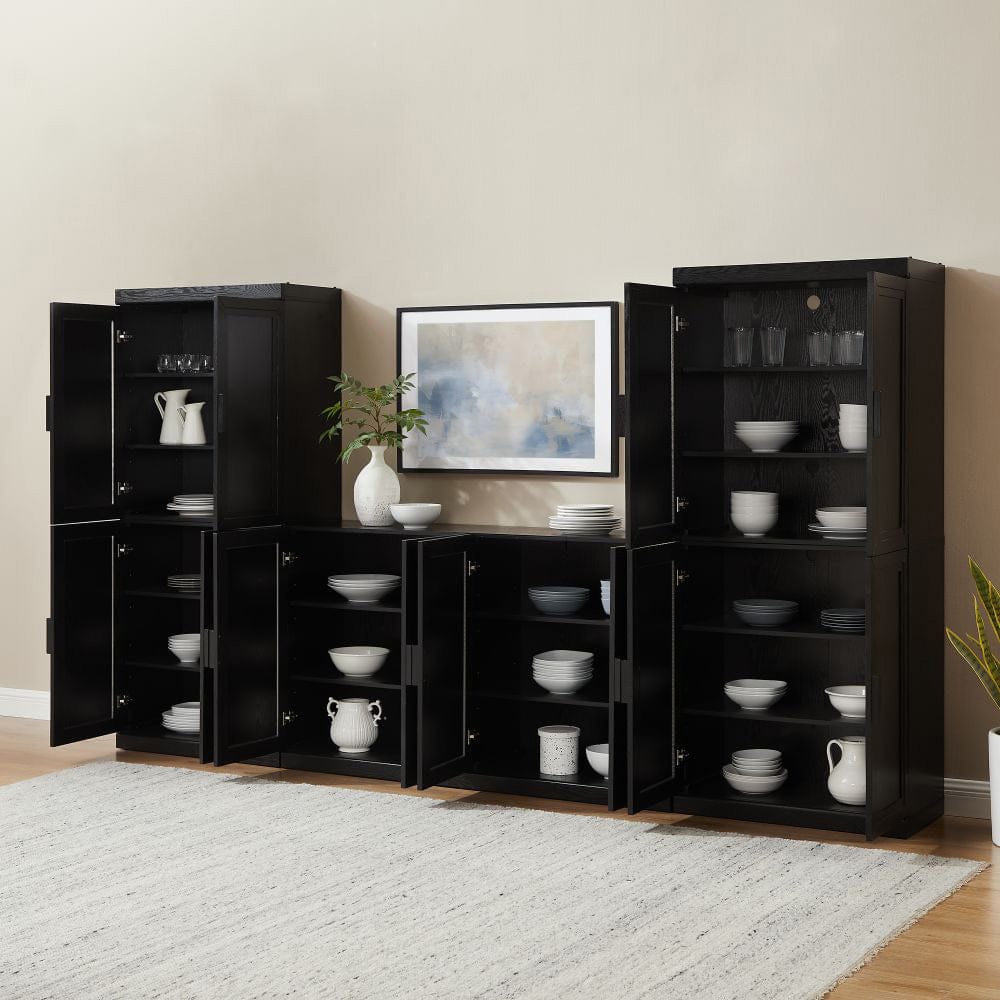 Crosley Furniture - Essen 3-Piece Sideboard And Pantry Set - Sideboard & 2 Pantries - KF33067BK view 8