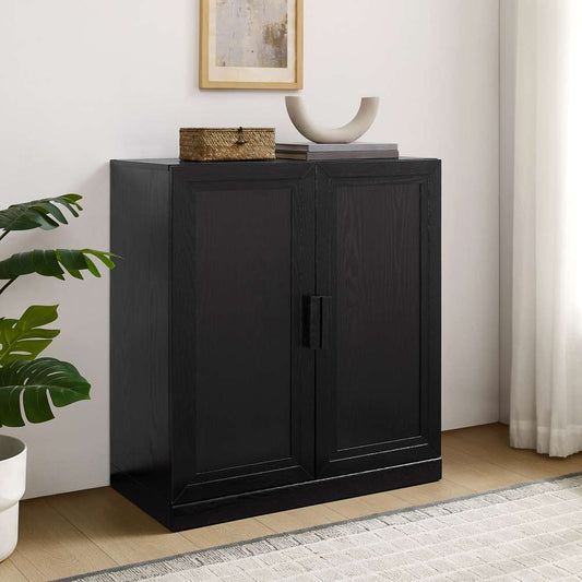 Crosley Furniture - Essen Stackable Kitchen Pantry Storage Cabinet Black - CF3137-BK veiw 2