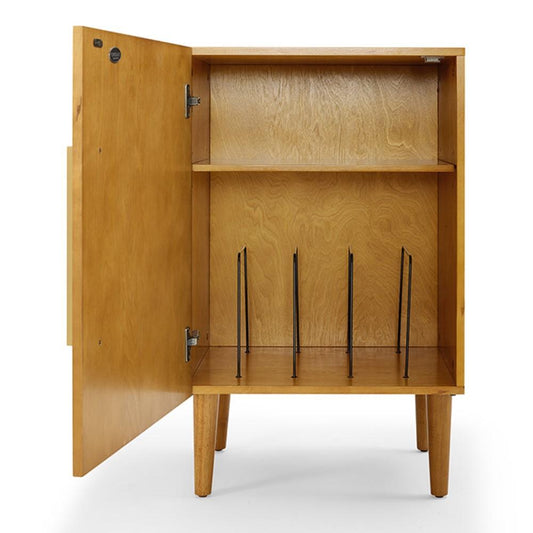 Crosley Furniture - Everett Record Player Stand in Acorn - CF1104-AC veiw 2