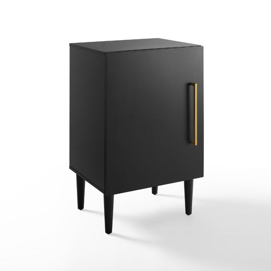 Crosley Furniture - Everett Record Player Stand Matte Black - CF1104-MB veiw 2