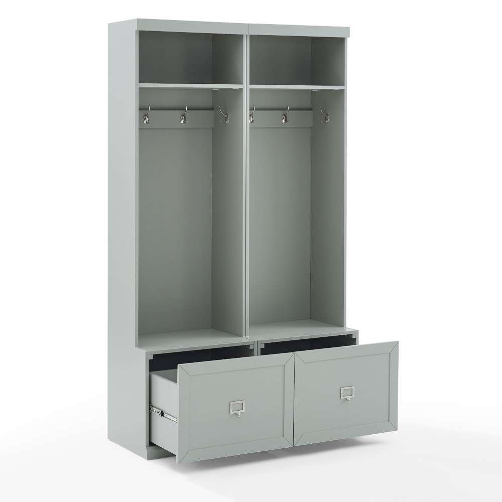 Crosley Furniture - Harper 2Pc Entryway Set Gray - 2 Hall Trees - KF31007GY veiw 9