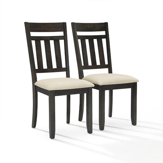 Crosley Furniture - Hayden 2 Piece Dining Chair Set Slate - 2 Slat Back Chairs - CF8020-SL veiw 2