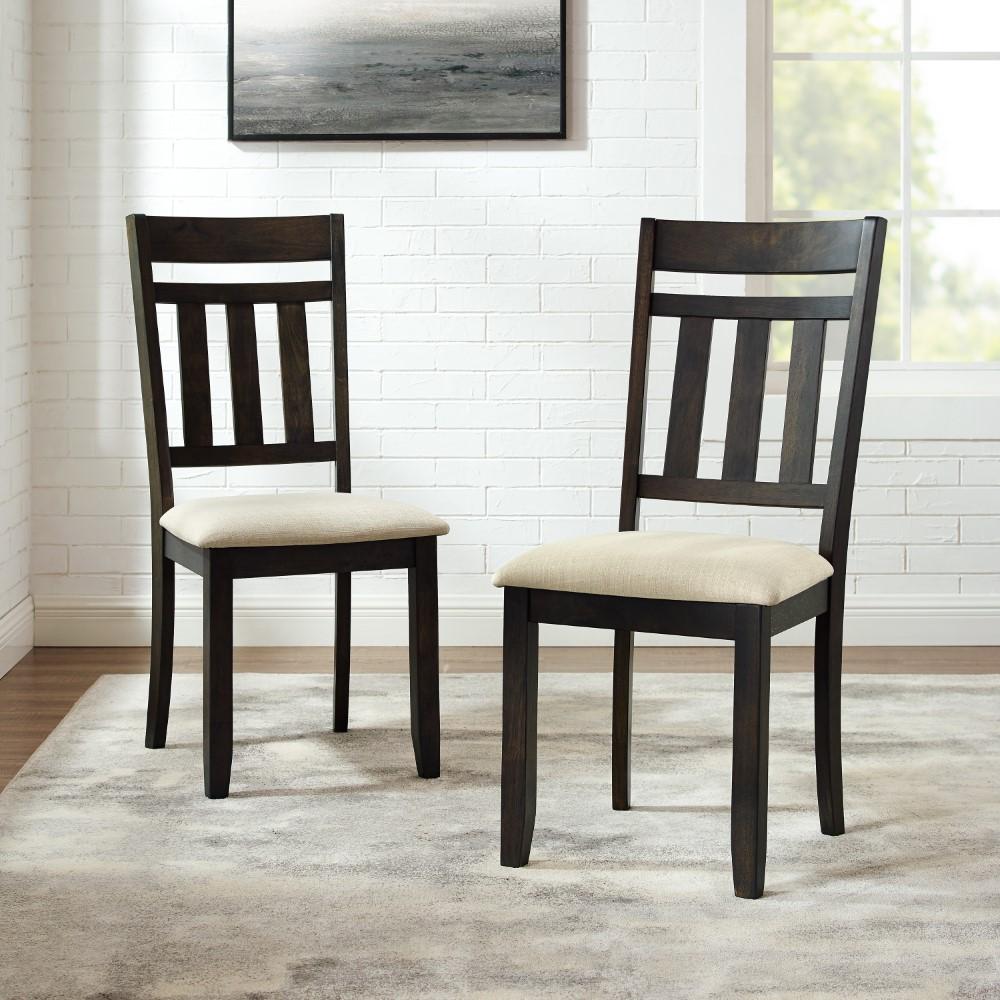 Crosley Furniture - Hayden 2 Piece Dining Chair Set Slate - 2 Slat Back Chairs - CF8020-SL veiw 9