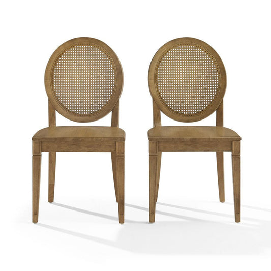 Crosley Furniture - Katia 2-Piece Cane-Back Dining Chair Set - 2 Cane-Back Chairs - CF503219-DW view 2
