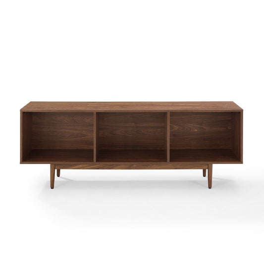Crosley Furniture - Liam Large Record Storage Console Cabinet Walnut - CF1115-WA veiw 2