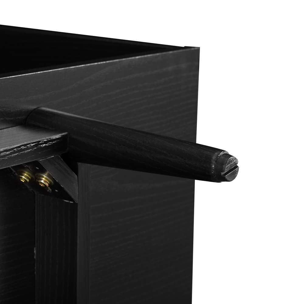 Crosley Furniture - Liam Medium Record Storage Console Cabinet Black - CF1116-BK veiw 5