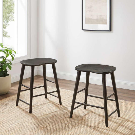 Crosley Furniture - Maddox 2-Piece Counter Height Bar Stool Set Slate - 2 Stools - CF522324-SL veiw 2