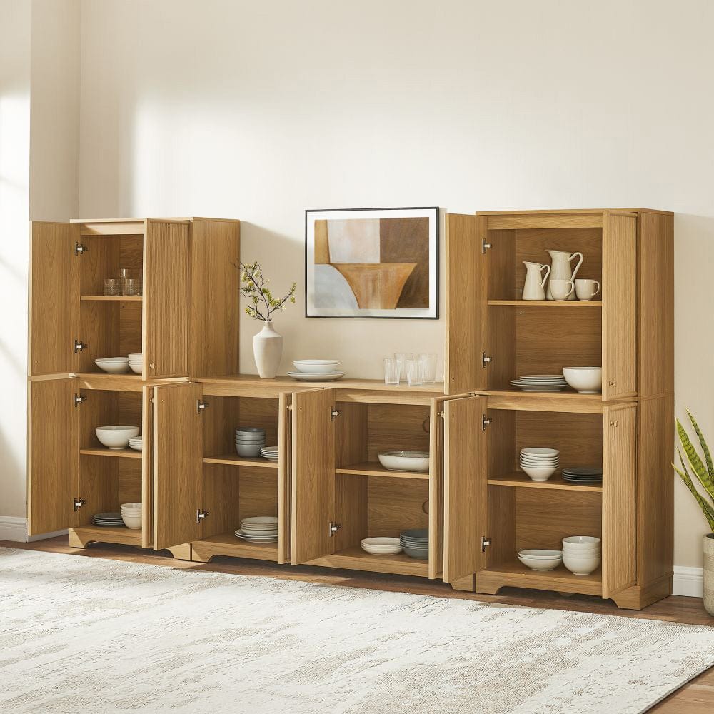 Crosley Furniture - Naomi 3-Piece Sideboard And Pantry Set - Sideboard & 2 Pantries - KF33082WO view 8