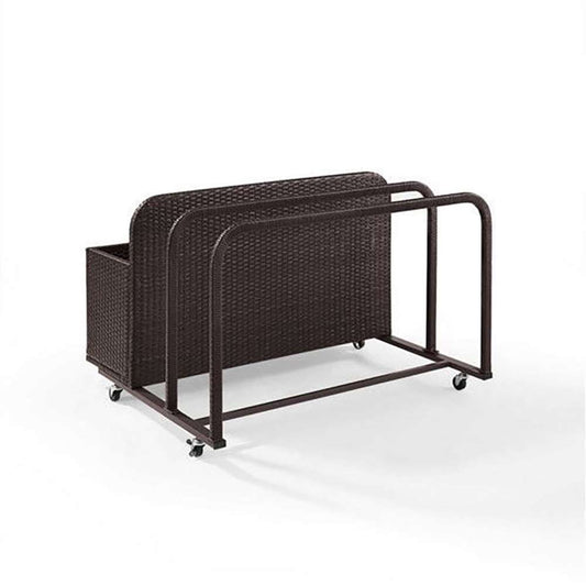 Crosley Furniture - Palm Harbor Outdoor Wicker Float Caddy - CO7303-BR veiw 2