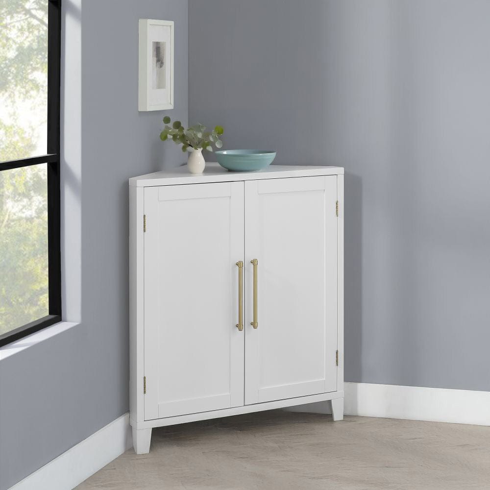 Crosley Furniture - Roarke Stackable Corner Kitchen Storage Pantry - CF3132-WH view 9