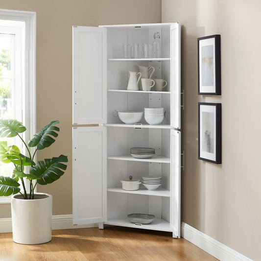 Crosley Furniture - Savannah Corner Pantry - CF3140-WH view 1
