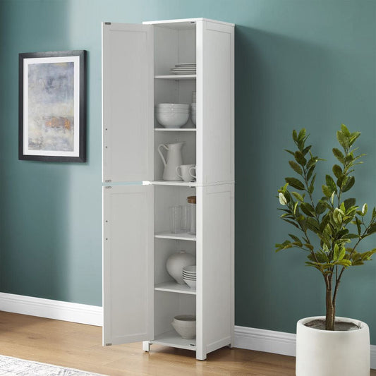 Crosley Furniture - Savannah Linen Storage Cabinet - CF7029-WH view 1