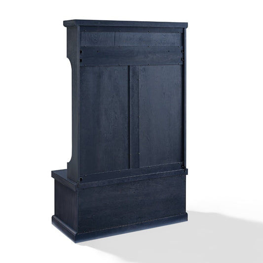 Crosley Furniture - Seaside Hall Tree in Distressed Navy - CF6006-NV veiw 2