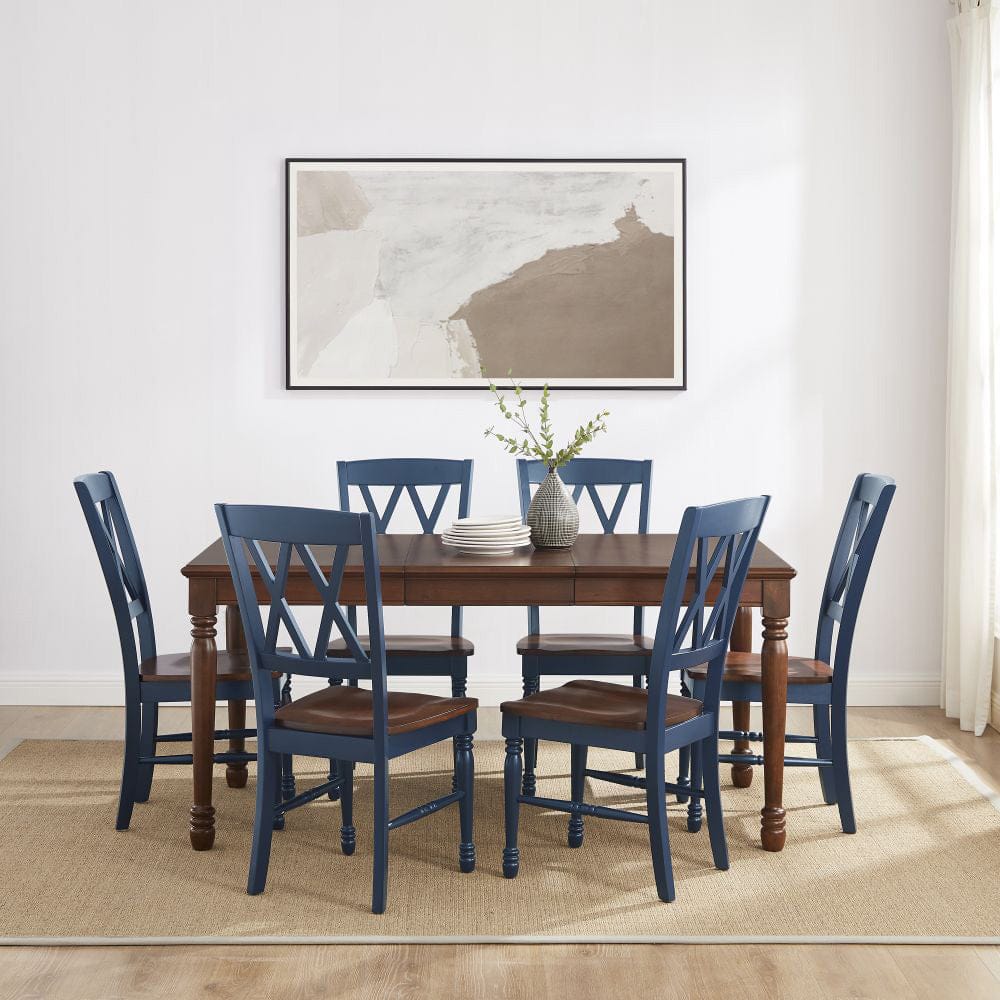 Crosley Furniture - Shelby 7-Piece Dining Table Set For 6 - Table & 6 Chairs - KF20001-NV view 7