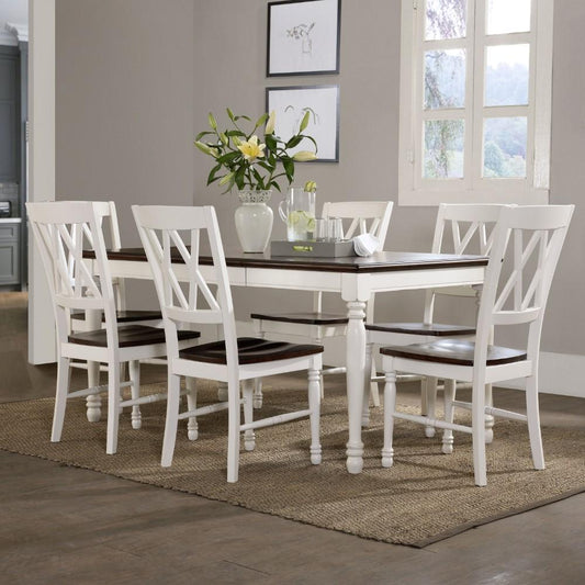 Crosley Furniture - Shelby 7Pc Dining Set - KF20001-WH veiw 2