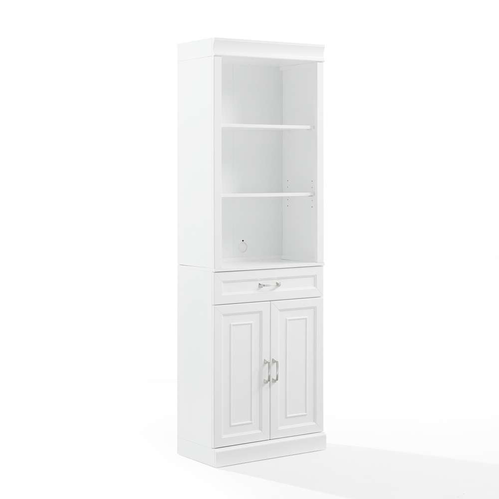 Crosley Furniture - Stanton Storage Bookcase White - KF33037WH veiw 1