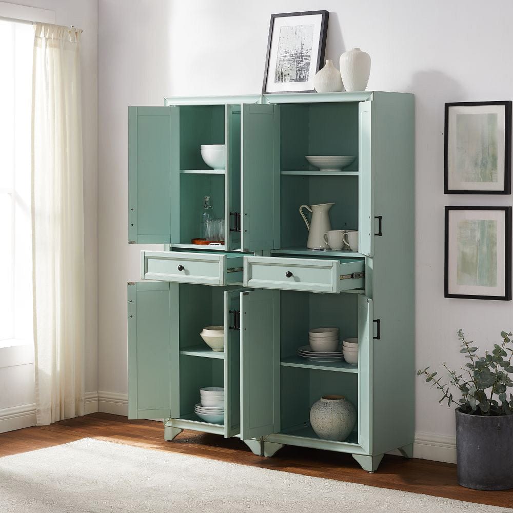 Crosley Furniture - Tara 2-Piece Kitchen Storage Pantry Set - 2 Pantries - KF33005BL view 8