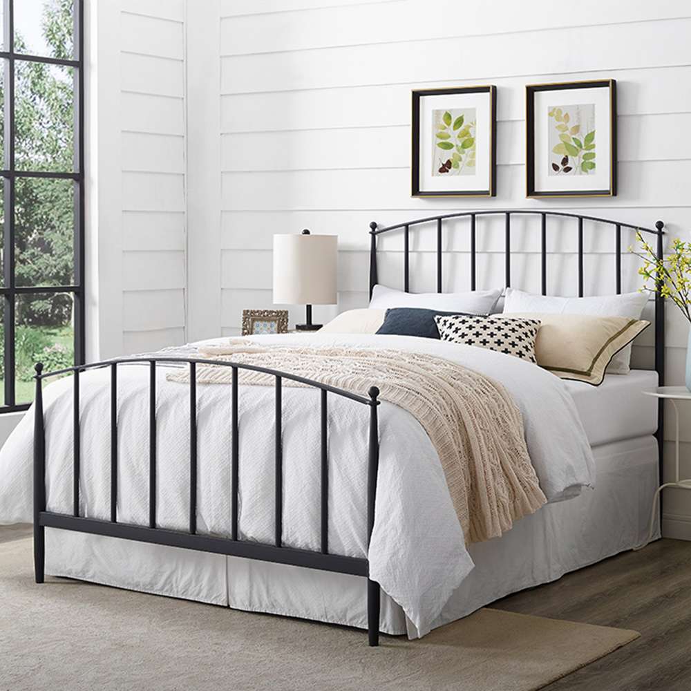 Crosley Furniture - Whitney Queen Headboard And Footboard Black - CF91002-503BK veiw 1