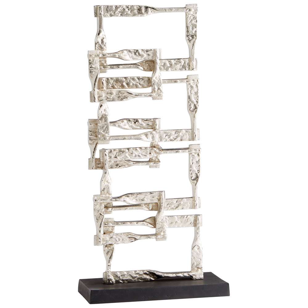 Cyan Design - Akira Sculpture in Matt Black and Nickel - Medium - 10627 veiw 1