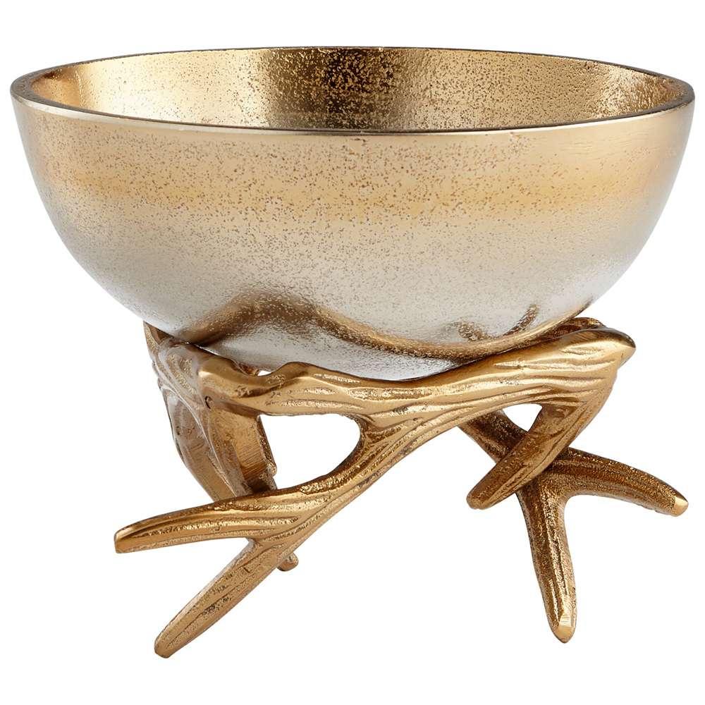 Cyan Design - Antler Anchored Bowl in Gold - Small - 08131 veiw 1
