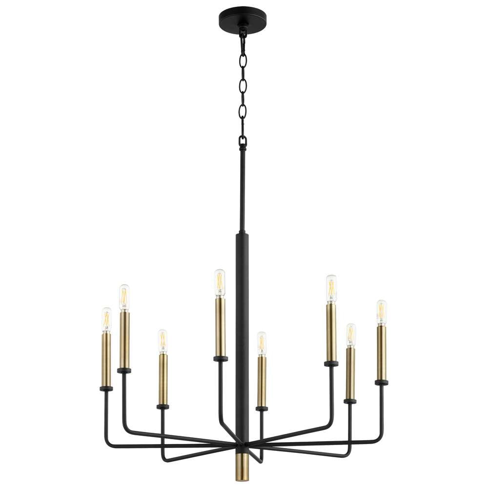 Cyan Design - Apollo Chandelier in Noir & Aged Brass - Small - 10967 veiw 1