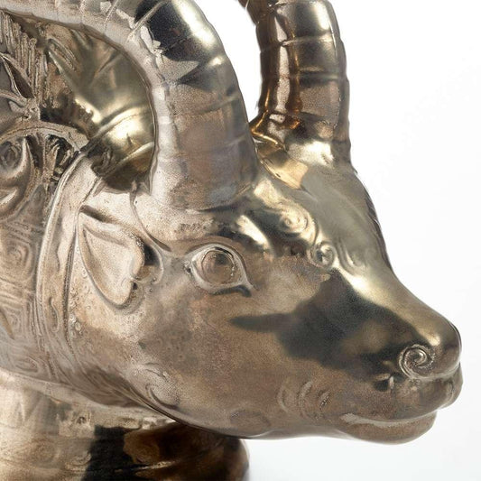 Cyan Design - Bharal Headed Vase in Polished Pewter - 09857 veiw 2