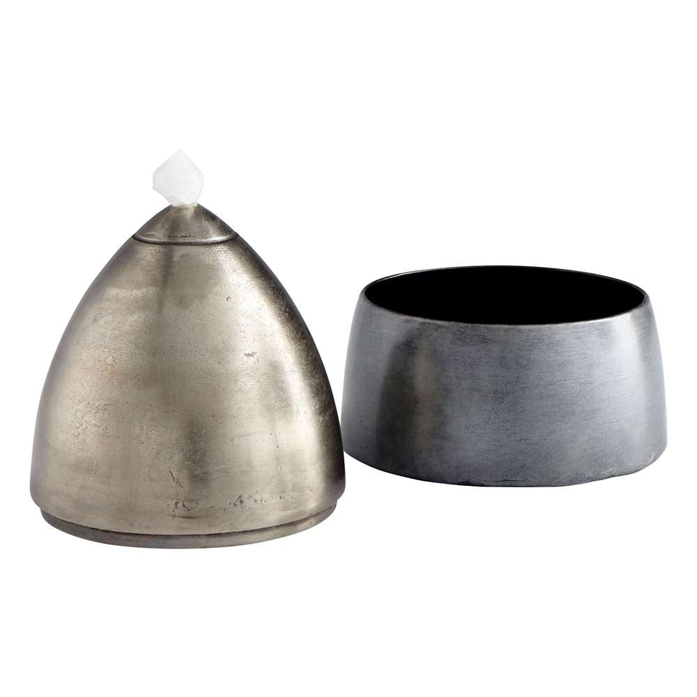 Cyan Design - Chestnut Container in Antique Nickel - Large - 10210 veiw 2